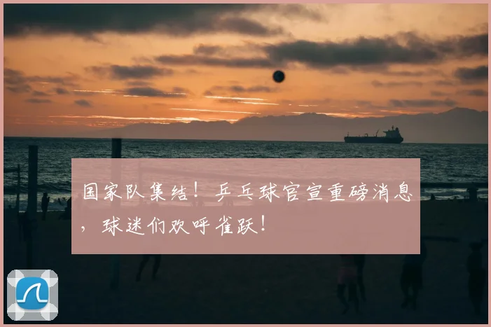 国家队集结！乒乓球官宣重磅消息，球迷们欢呼雀跃！